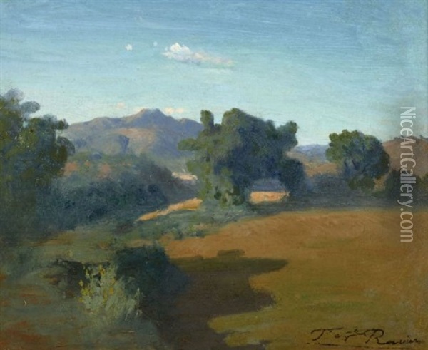 Clairiere Dans Un Paysage De Montagne Oil Painting - Auguste Francois Ravier