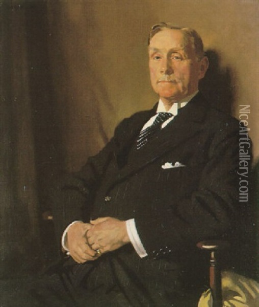 Portrait Of Sir Robert Williams Oil Painting - Sir William Orpen