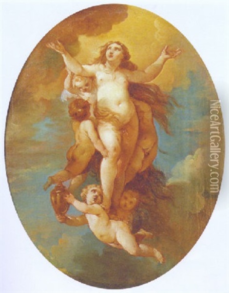 The Magdalen In Glory Oil Painting - Gaetano Gandolfi