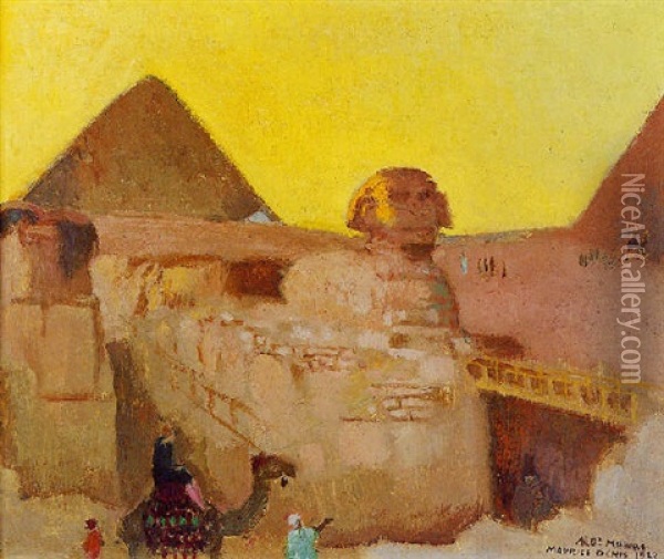 Le Sphynx Et Les Pyramides Oil Painting - Maurice Denis