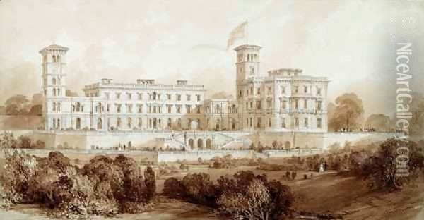 Osborne House, Isle of Wight Oil Painting - Allote