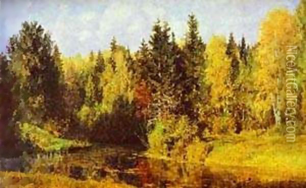 Autumn In Abramtzevo 1896 Oil Painting - Vasily Polenov