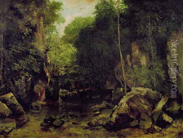 Le Puits-Noir, Doubs Oil Painting - Gustave Courbet