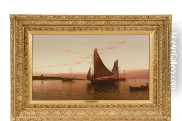 Twilight Seascape Oil Painting - Alfred Thompson Bricher