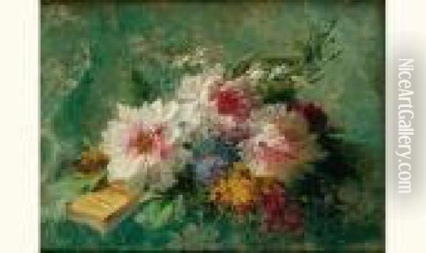 Bouquet De Fleurs Oil Painting - Pierre Eugene Montezin