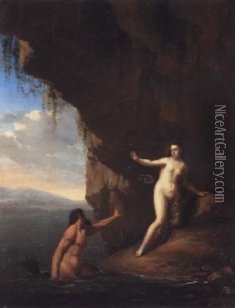 Glaucus And Scylla Oil Painting - Gerrit van Bronckhorst