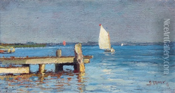 Sailing Boats On The Baltic Sea Oil Painting - Gustav Marx