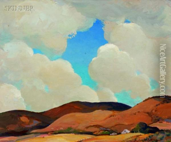 Cloud Forms Oil Painting - Hoyland B. Bettinger