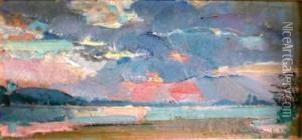 Bord De Mer Au Crepuscule Oil Painting - Guillaume Dulac