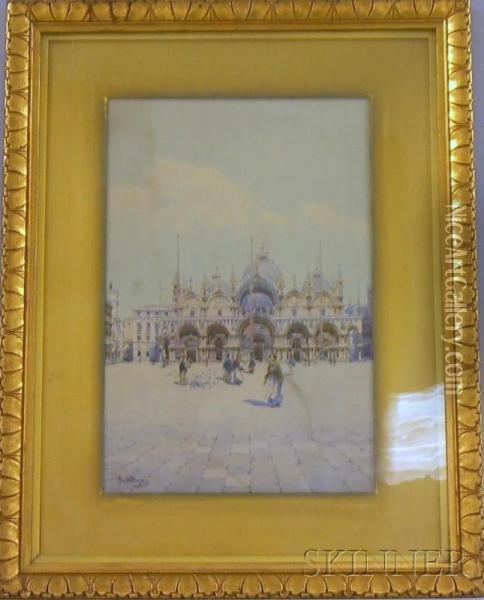 Piazza San Marco Oil Painting - Camillo, Millo Bortoluzzi