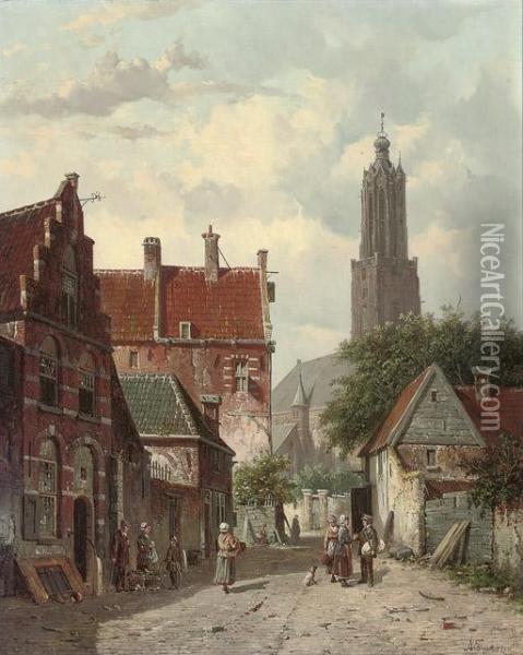 Amersfoort Oil Painting - Adrianus Eversen