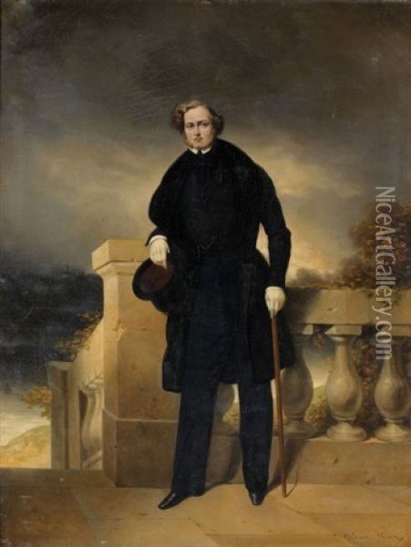 Portrait Du Comte Charles De Mornay Oil Painting - Pierre Joseph Dedreux-Dorcy
