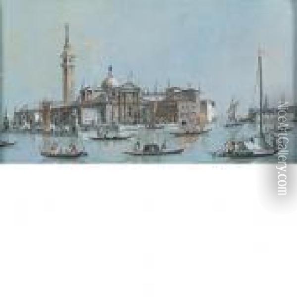 Veduta Dell' Isola Di San Giorgio Maggiore Oil Painting - Giacomo Guardi