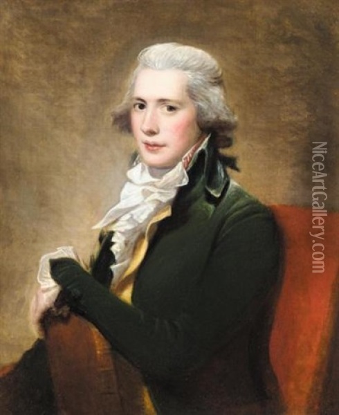 Portrait Of Dr. Merewether Oil Painting - Henri-Pierre Danloux