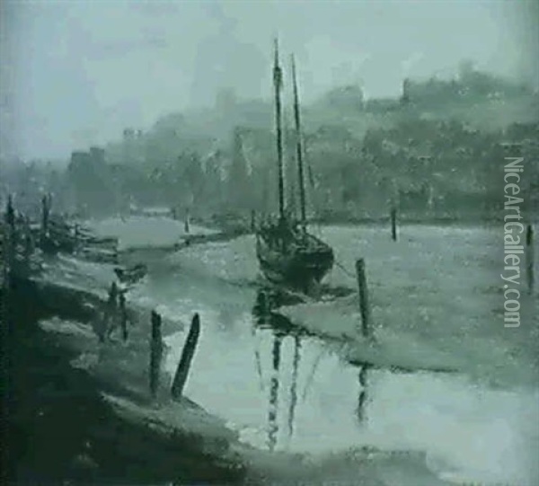 Whitby (2) Oil Painting - Robert Lewis Sutherland