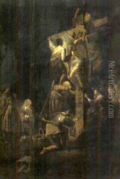 La Deposition Du Christ Oil Painting - Leonard Bramer