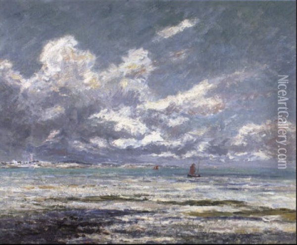 Maree Basse A Kerkostin Oil Painting - Maxime Maufra