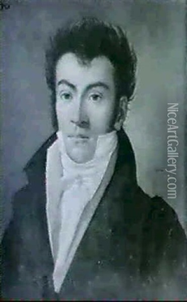 Portrait De Jeune Homme Oil Painting - Jean-Auguste-Dominique Ingres