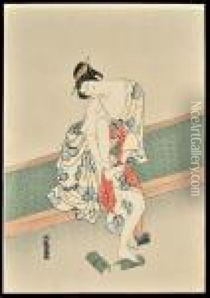 Four Women Grooming Oil Painting - Kunisada