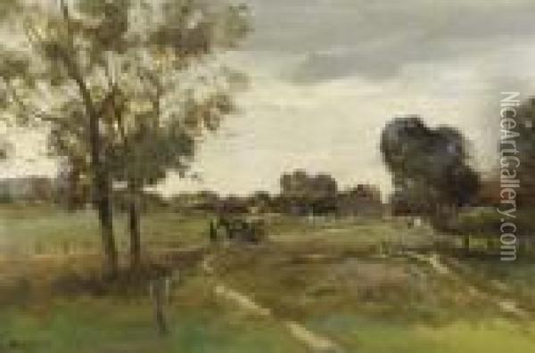 In The Country Oil Painting - Willem George Fred. Jansen