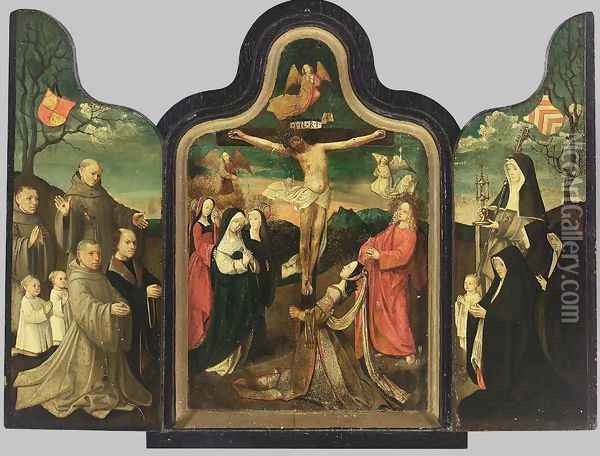 Triptych Oil Painting - Jacob Cornelisz Van Oostsanen