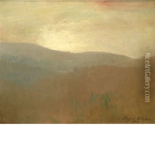 Mountains In Autumn Oil Painting - Bayard Henry Tyler