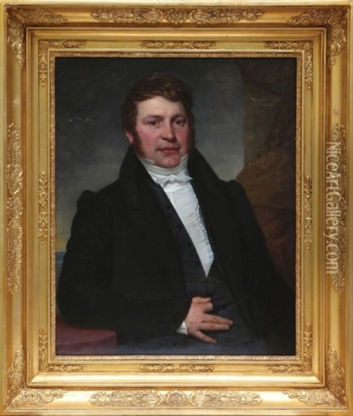Portrait D'homme Oil Painting - Pieter van Hanselaer