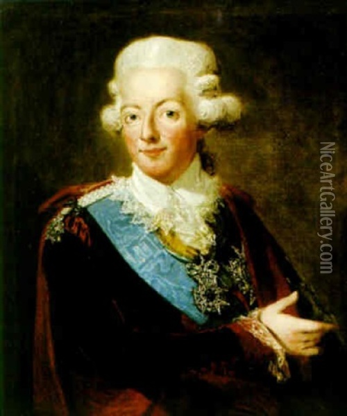 Portratt Av Gustav Iii Oil Painting - Carl Fredrik van Breda