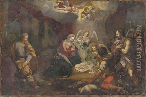 The Adoration of the Shepherds Oil Painting - Joseph Heinz