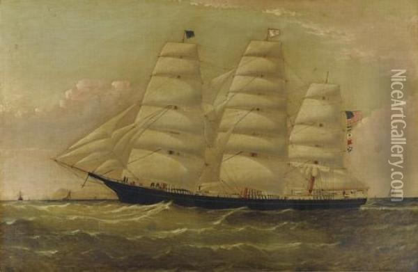 The American Ship 
Oracle Oil Painting - William Howard Yorke