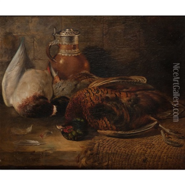 Still Life With Game Oil Painting - William Duffield
