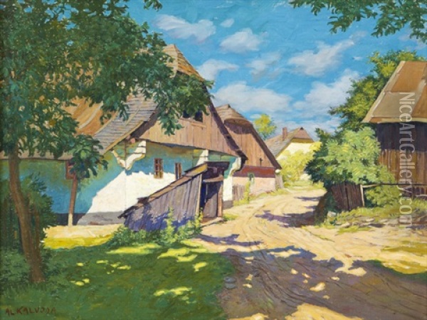 Letni Den Oil Painting - Alois Kalvoda