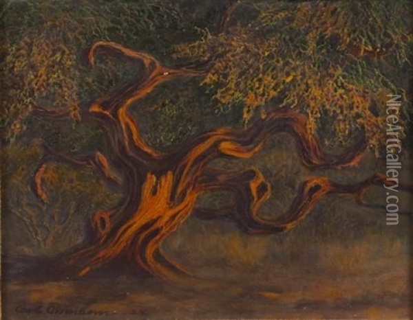 Kameldornbaum Oil Painting - Carl Adolf Erwin Ossman