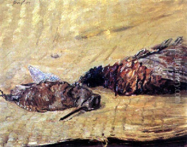 Exotische Vogelbalge Oil Painting - Max Slevogt