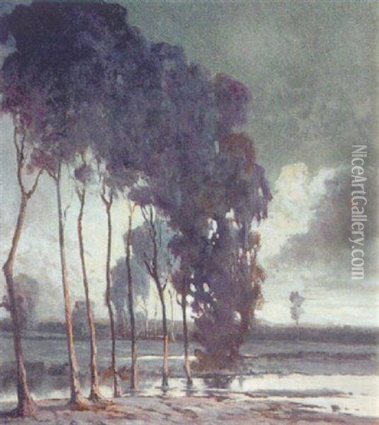 Quietud Invernal Oil Painting - Ernesto Laroche