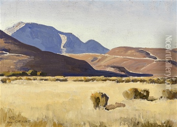 Desert Hills, Nevada Oil Painting - Maynard Dixon