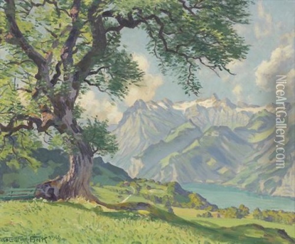 Sommermorgen Oil Painting - Waldemar Theophil Fink