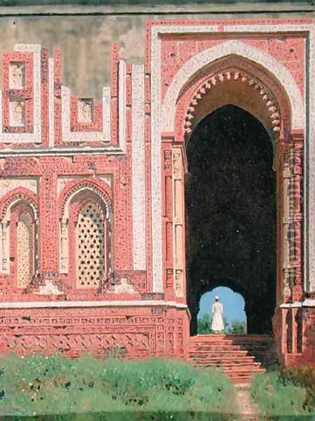 Gate Near Kutub-Minar, Old Delhi, 1875 Oil Painting - Vasili Vasilyevich Vereshchagin