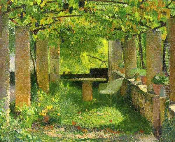 The Arbour Oil Painting - Henri Martin