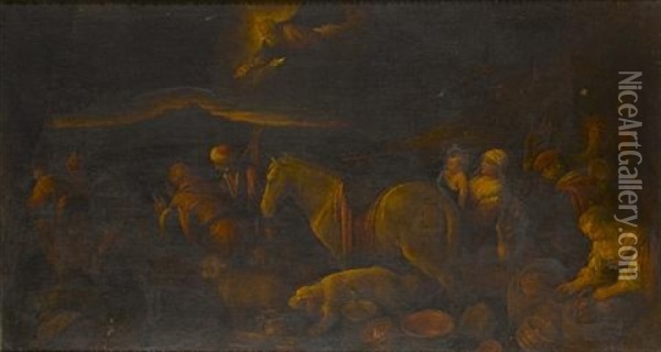 The Departure For Canaan Oil Painting - Francesco Bassano the Younger