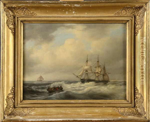 Marine Oil Painting - Johan Hendrik Meyer