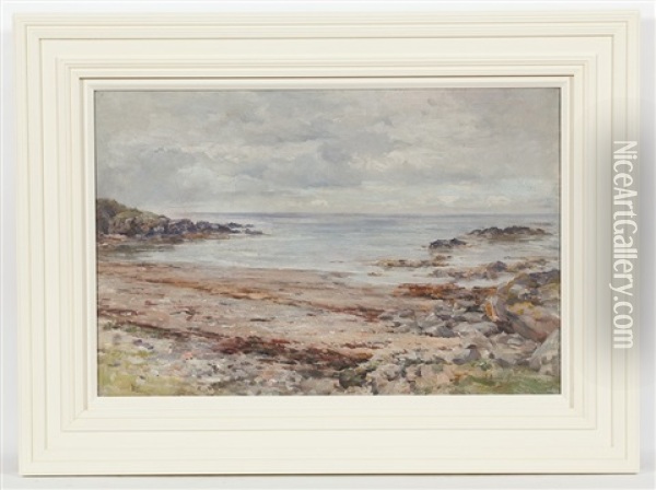 An Ayrshire Coastline Oil Painting - Joseph Morris Henderson