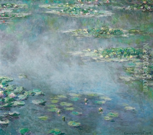 Nympheas Oil Painting - Claude Monet