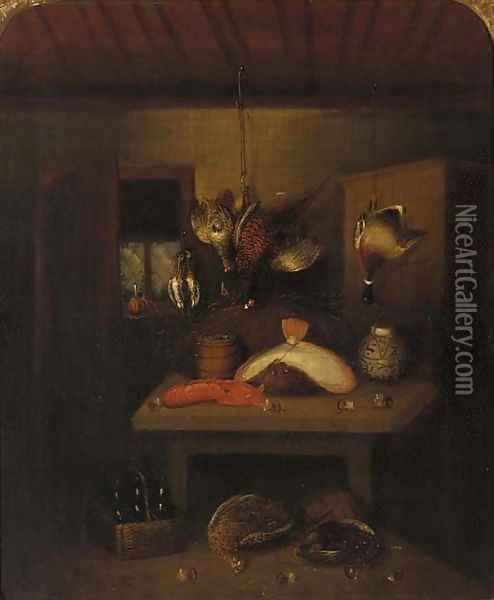 The game larder 2 Oil Painting - Benjamin Blake