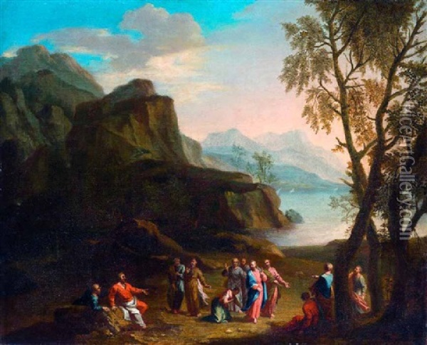 Jesus Und Das Kanaaische Weib Oil Painting - Joachim Franz Beich