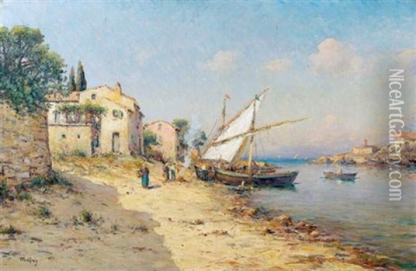 Les Martigues Oil Painting - Henri Malfroy-Savigny