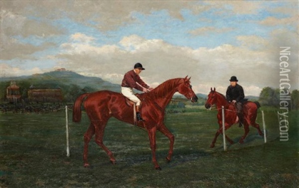 Le Jockey Oil Painting - George Arnull