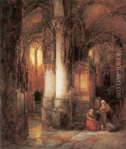 Kircheninterieur Oil Painting - George Gillis van Haanen