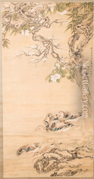 Bird And Flower Oil Painting -  Shen Quan