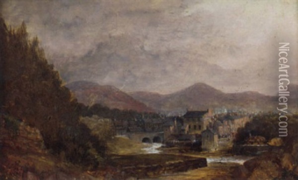 Kenmare From The Old Road To Dunkeron Oil Painting - George, Major General Colomb